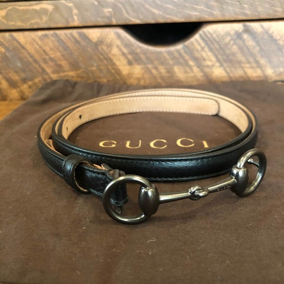 Gucci Accessories - Black Gucci belt w/dust bag